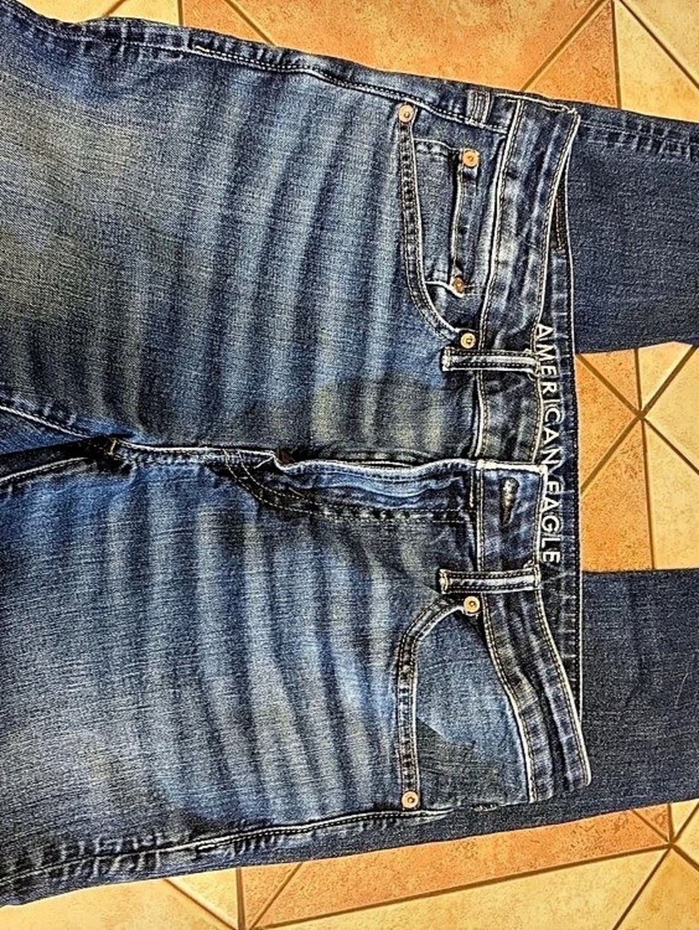 American Eagle Women’s Straight Leg Jeans Waist 34 x 34 in Blue